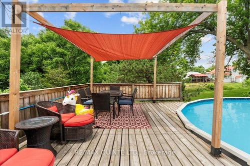 45 James Street, Prince Edward County, ON - Outdoor With Above Ground Pool With Deck Patio Veranda With Exterior