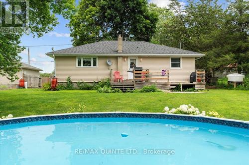 45 James Street, Prince Edward County, ON - Outdoor With Above Ground Pool With Deck Patio Veranda