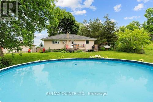 45 James Street, Prince Edward County, ON - Outdoor With Above Ground Pool With Backyard