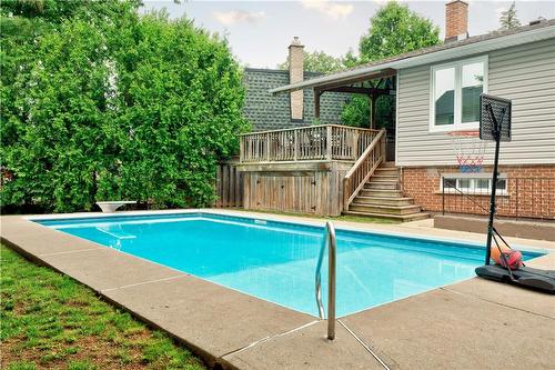 672 Maclaren Drive, Burlington, ON - Outdoor With In Ground Pool With Deck Patio Veranda