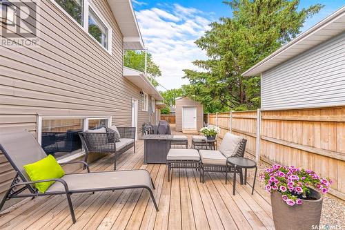 951 13Th Avenue Nw, Moose Jaw, SK - Outdoor With Deck Patio Veranda With Exterior