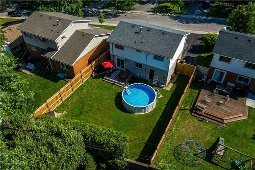 26 Elkwood Drive, Hamilton, ON - Outdoor With Above Ground Pool