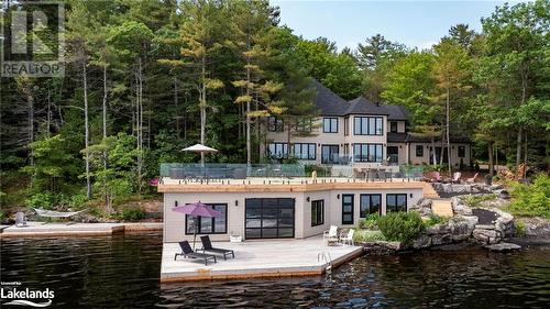 1044 Lawland Hts Rd, Gravenhurst, ON - Outdoor With Body Of Water With Deck Patio Veranda