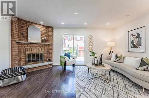 2031 Glenada Crescent, Oakville, ON - Indoor Photo Showing Living Room With Fireplace