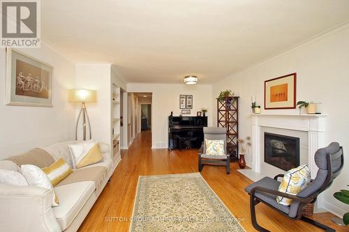 43 Merrygale Crescent, Toronto, ON - Indoor Photo Showing Living Room With Fireplace