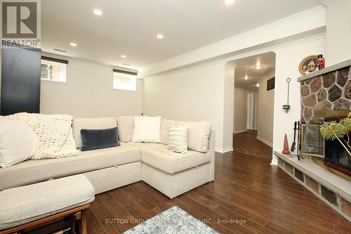 43 Merrygale Crescent, Toronto, ON - Indoor Photo Showing Living Room With Fireplace