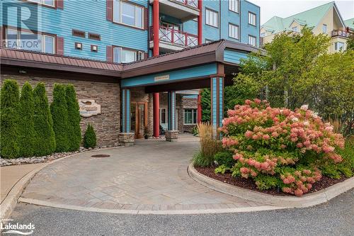 Covered, secured entrance - 130 Steamship Bay Road Unit# 305, Gravenhurst, ON - Outdoor With Balcony