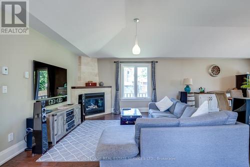 194 Sylvan Avenue, Toronto, ON - Indoor Photo Showing Living Room With Fireplace