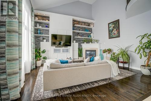 43 Belsey Lane, Clarington, ON - Indoor Photo Showing Living Room With Fireplace