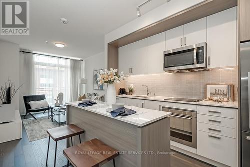 447 - 1575 Lakeshore Road W, Mississauga, ON - Indoor Photo Showing Kitchen With Upgraded Kitchen