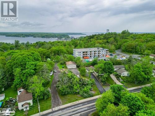 Aerial of area - 55 Forest Street, Parry Sound, ON - Outdoor With Body Of Water With View