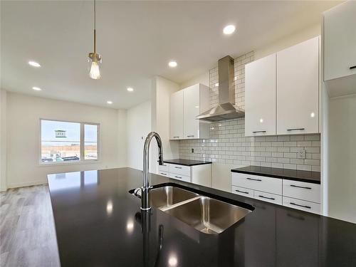 171 Clarkleigh Crescent, Winnipeg, MB - Indoor Photo Showing Kitchen With Double Sink With Upgraded Kitchen