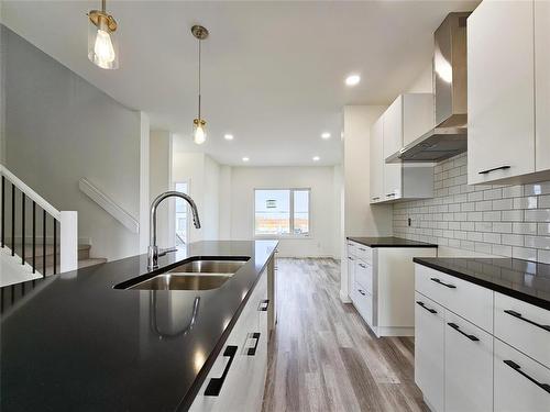 171 Clarkleigh Crescent, Winnipeg, MB - Indoor Photo Showing Kitchen With Double Sink With Upgraded Kitchen