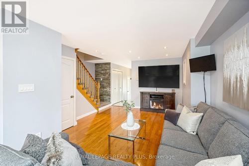 1092 Mcclenahan Crescent, Milton, ON - Indoor Photo Showing Living Room With Fireplace