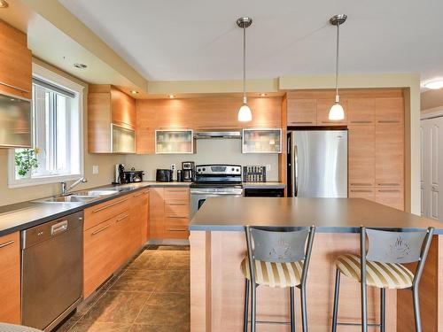 Cuisine - 8 Rue De Coulomb, Saint-Jean-Sur-Richelieu, QC - Indoor Photo Showing Kitchen With Double Sink