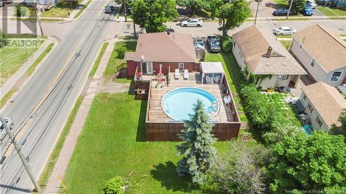 64 Mcsweeney Avenue, Moncton, NB - Outdoor With Above Ground Pool With View