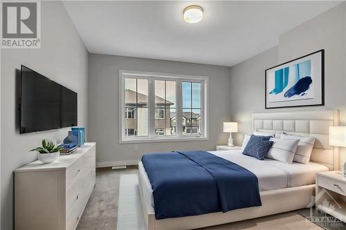 Images provided are to showcase builder finishes. Some photos have been virtually staged. - 601 Quilter Row, Ottawa, ON - Indoor Photo Showing Bedroom