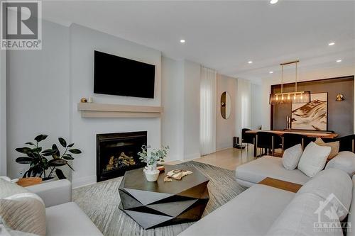 320 Cornice Street, Ottawa, ON - Indoor Photo Showing Living Room With Fireplace
