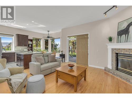 2203 Shannon Woods Place, West Kelowna, BC - Indoor Photo Showing Living Room With Fireplace