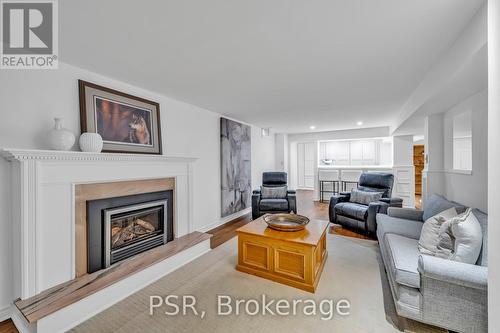 4006 Walnut Grove Road, Mississauga, ON - Indoor Photo Showing Living Room With Fireplace