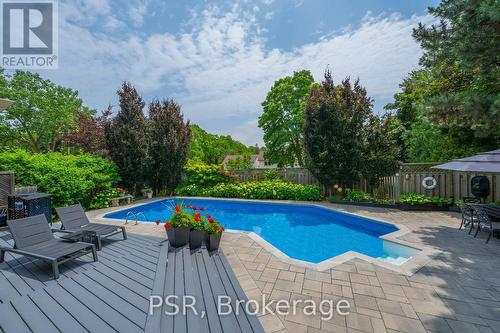 4006 Walnut Grove Road, Mississauga, ON - Outdoor With In Ground Pool With Deck Patio Veranda With Backyard