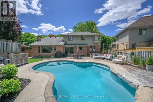 23 Chestnut Hill, London, ON - Outdoor With In Ground Pool With Deck Patio Veranda With Backyard With Exterior