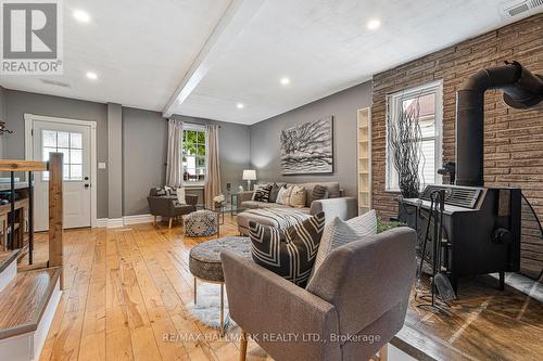 125 Banting Avenue, Oshawa, ON - Indoor Photo Showing Living Room With Fireplace