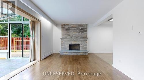 157 Angus Drive, Toronto, ON - Indoor Photo Showing Living Room With Fireplace