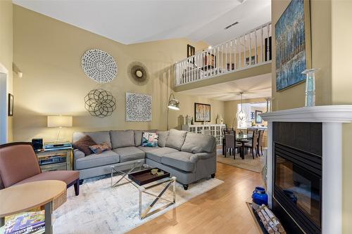 12-3775 Springbrook Road, Kelowna, BC - Indoor Photo Showing Living Room With Fireplace