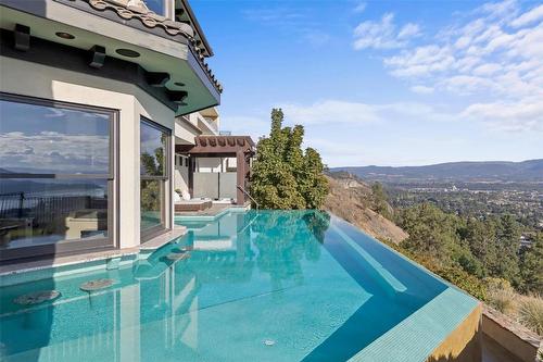 1113 Parkbluff Lane, Kelowna, BC - Outdoor With In Ground Pool With View