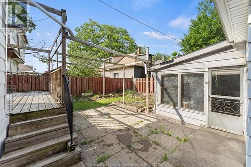 469 Langlois Avenue, Windsor, ON - Outdoor With Deck Patio Veranda With Exterior