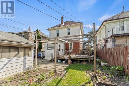 469 Langlois Avenue, Windsor, ON - Outdoor With Deck Patio Veranda With Exterior