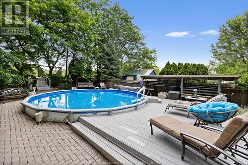 1000 Riverdale, Windsor, ON - Outdoor With Above Ground Pool With Backyard