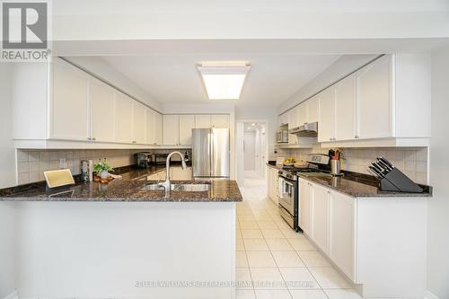 2710 Quails Run, Mississauga, ON - Indoor Photo Showing Kitchen With Stainless Steel Kitchen With Double Sink