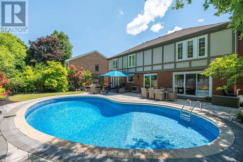 1071 Rockcliffe Court, Oakville, ON - Outdoor With In Ground Pool With Deck Patio Veranda With Backyard