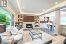 358 Arden Crescent, Burlington (Shoreacres), ON  - Indoor Photo Showing Living Room With Fireplace 