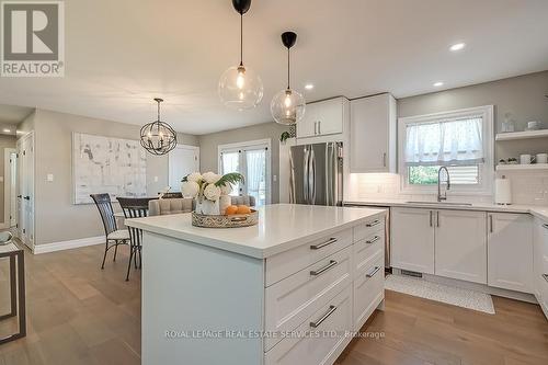 18 Alderson Drive, Hamilton, ON - Indoor Photo Showing Kitchen With Upgraded Kitchen