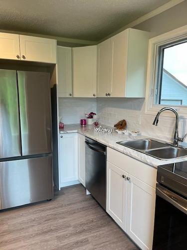 84 Albin Avenue W, Onanole, MB - Indoor Photo Showing Kitchen With Double Sink