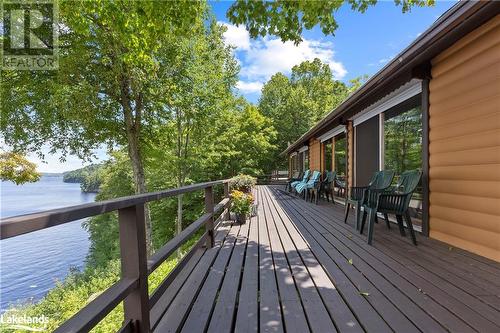Ample space for outdoor entertaining - 303 Etwell Road, Huntsville, ON - Outdoor With Deck Patio Veranda With Exterior