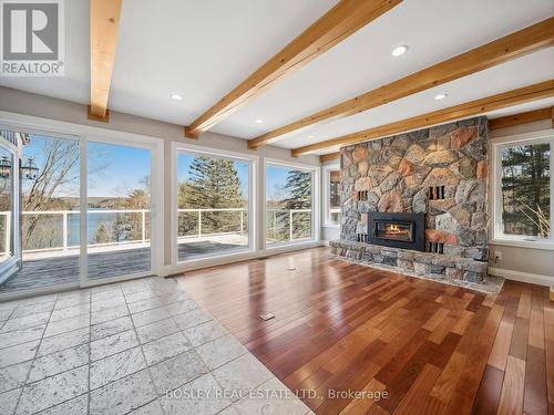 629 Canal Road, Huntsville, ON - Indoor Photo Showing Other Room With Fireplace