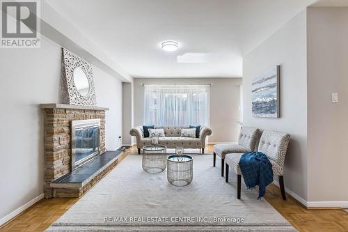 139 Richvale Drive S, Brampton, ON - Indoor Photo Showing Living Room With Fireplace