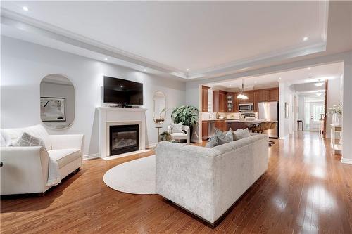 3167 Stocksbridge Avenue, Oakville, ON - Indoor Photo Showing Living Room With Fireplace