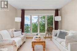 Living room with lake views - 