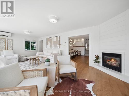 201 Cedar Island Road, Orillia, ON - Indoor Photo Showing Living Room With Fireplace