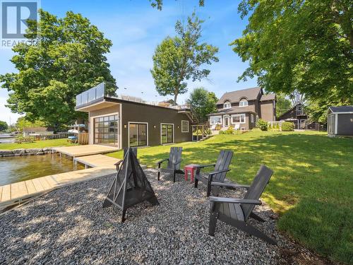 201 Cedar Island Road, Orillia, ON - Outdoor With Body Of Water With Backyard