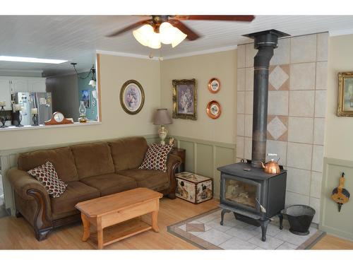 5390 Almond Gardens Road, Grand Forks, BC - Indoor Photo Showing Living Room With Fireplace