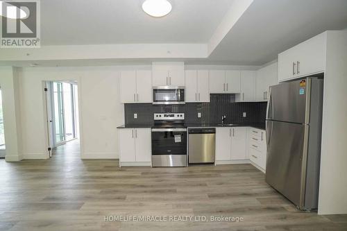 604 - 107 Roger Street, Waterloo, ON - Indoor Photo Showing Kitchen With Stainless Steel Kitchen