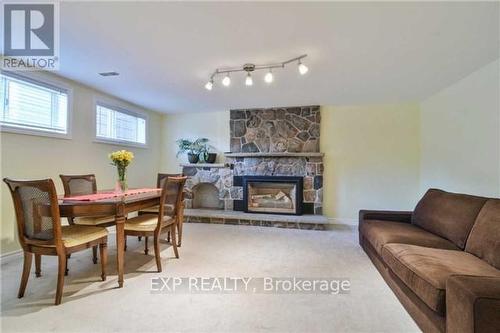 1288 Daimler Road, Mississauga, ON - Indoor Photo Showing Living Room With Fireplace