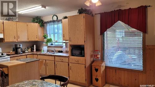 105 Amisk Street, Beauval, SK - Indoor Photo Showing Kitchen With Double Sink