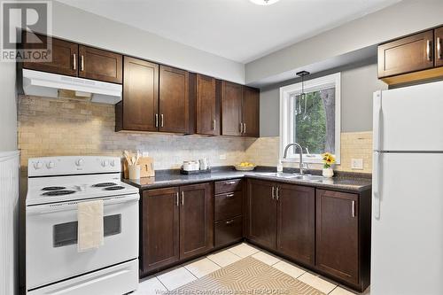 185 Cameron, Windsor, ON - Indoor Photo Showing Kitchen With Double Sink